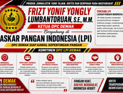 Frizt Yonif Yongly Lumbantoruan, S.E., M.M. Bergabung di Laskar Pangan Indonesia, DPC Demak Siap Kawal Kepentingan Pangan.