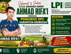 Ahmad Rifa’i Perkuat Barisan LPI di Grobogan, Siap Kawal Ketahanan Pangan dan Pemberdayaan Masyarakat.